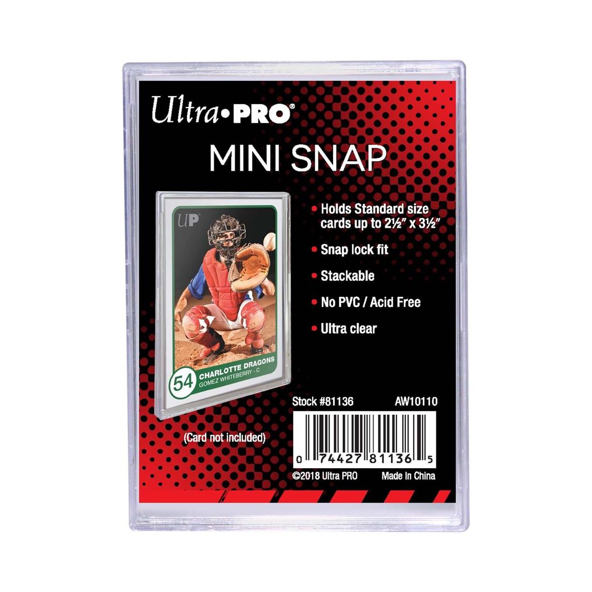 Item Ultra Pro – Starrer Kartenschutz – UP Mini-Snap-Kartenhalter – Top Loader (1)