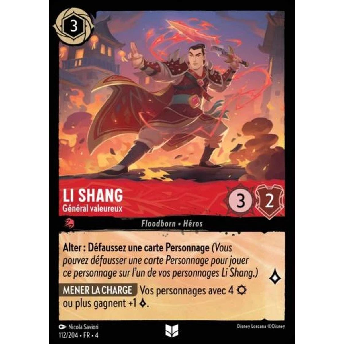 Item Li Shang, Valorous General – 112/204 – URR – The Return of Ursula – Brillant – Premium – Französisch