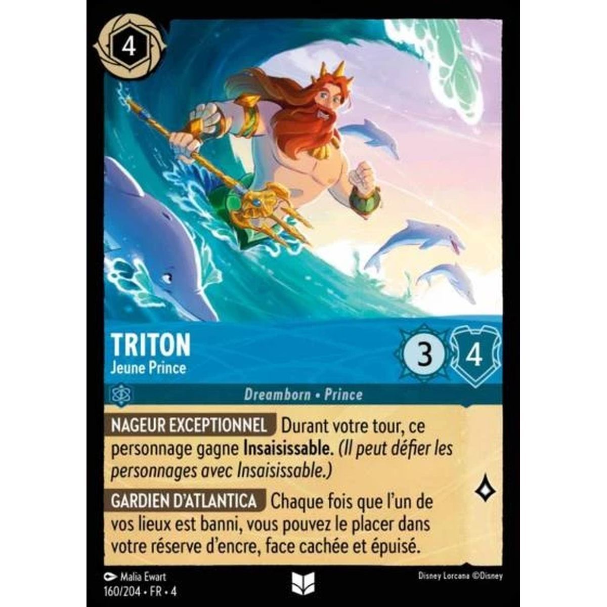 Triton, junger Prinz – 160/204 – URR – Die Rückkehr von Ursula – Brillant – Premium – Französisch