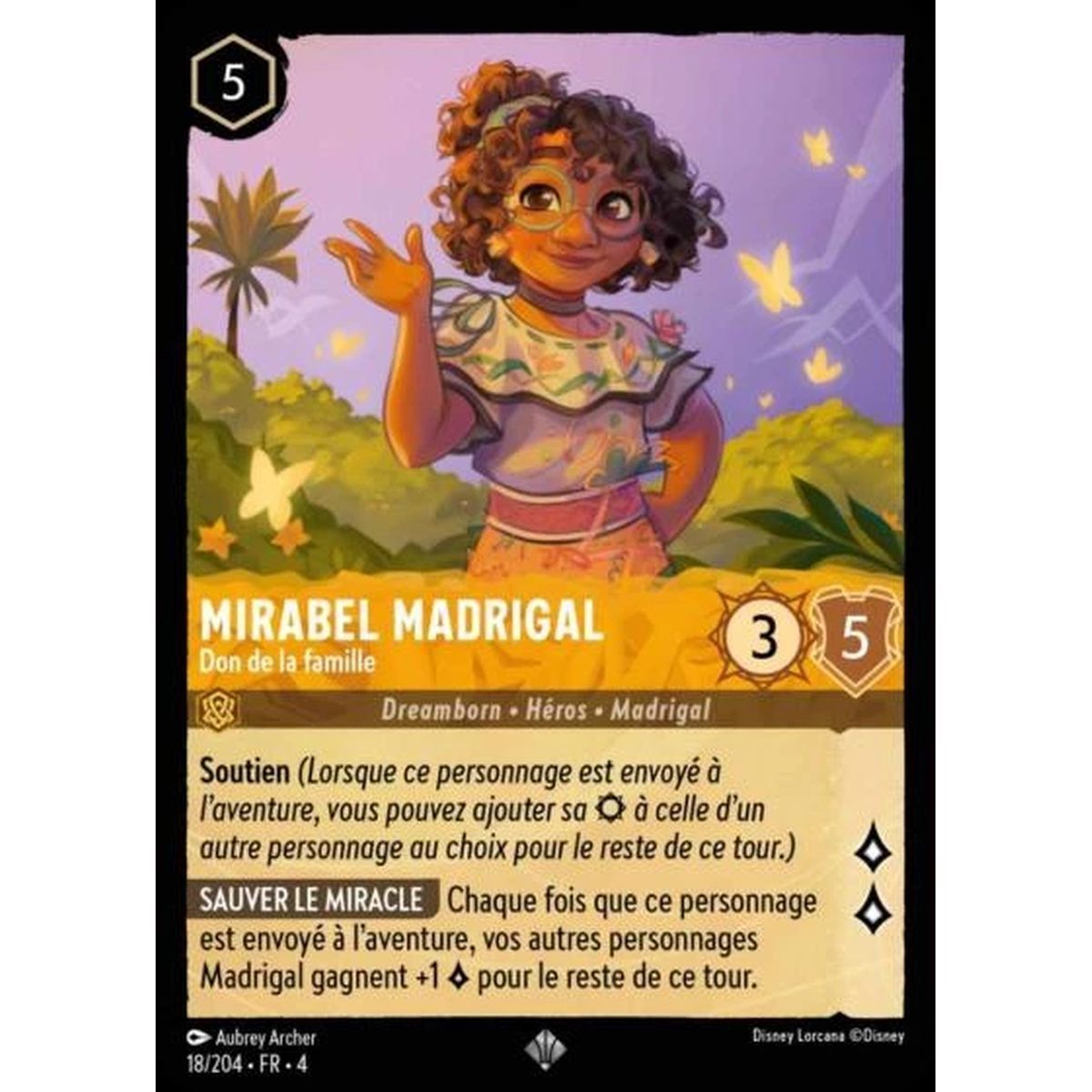 Mirabel Madrigal, Geschenk der Familie – 18/204 – URR – Die Rückkehr von Ursula – Super Rare – Französisch