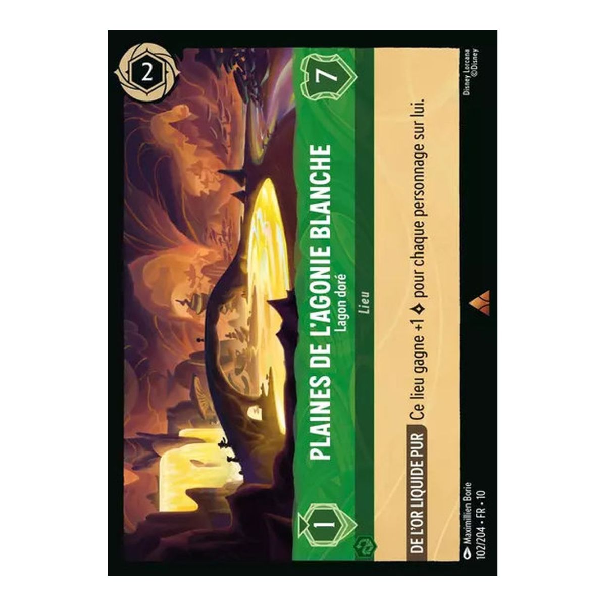 Ebene der weißen Qual, Goldene Lagune – 102/204 – WHW – Schimmer in der Tiefe – Selten – Französisch