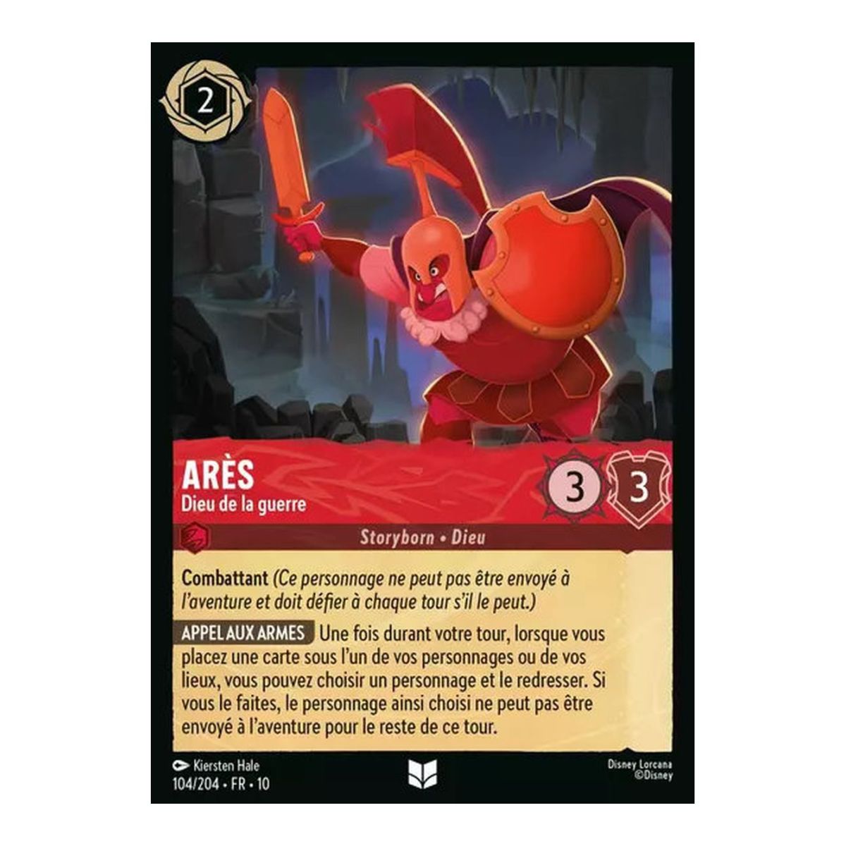 Ares, Gott des Krieges – 104/204 – WHW – Lichter in der Tiefe – Glänzend – Premium – Französisch