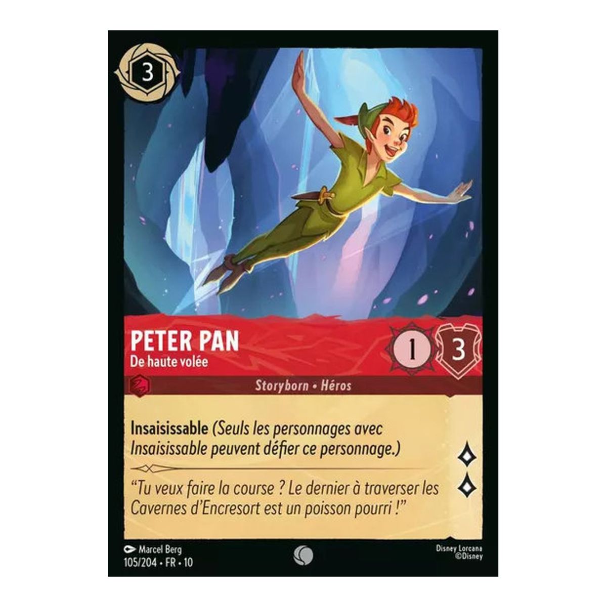 Peter Pan, High Flying – 105/204 – Weißweiß – Schimmer in der Tiefe – Glänzend – Premium – Französisch