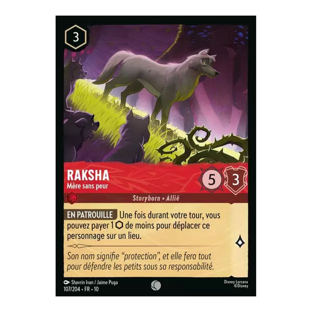 Raksha, die furchtlose Mutter – 107/204 – WHW – Schimmer in der Tiefe – Gemein – Französisch