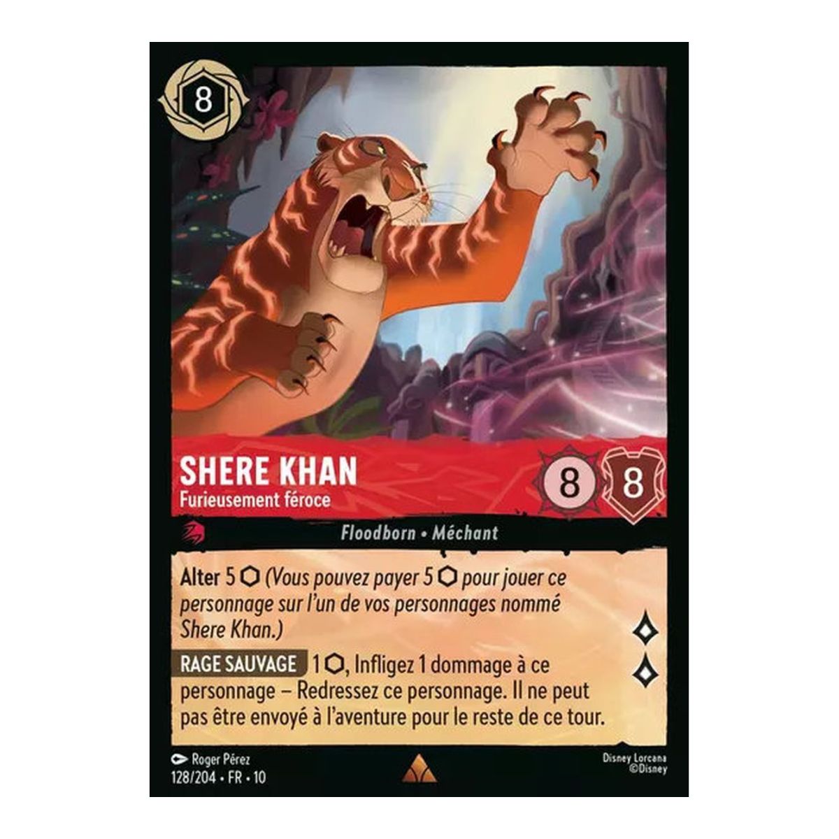 Shere Khan, Furiously Ferocious – 128/204 – WHW – Glimmers in the Depths – Selten – Französisch