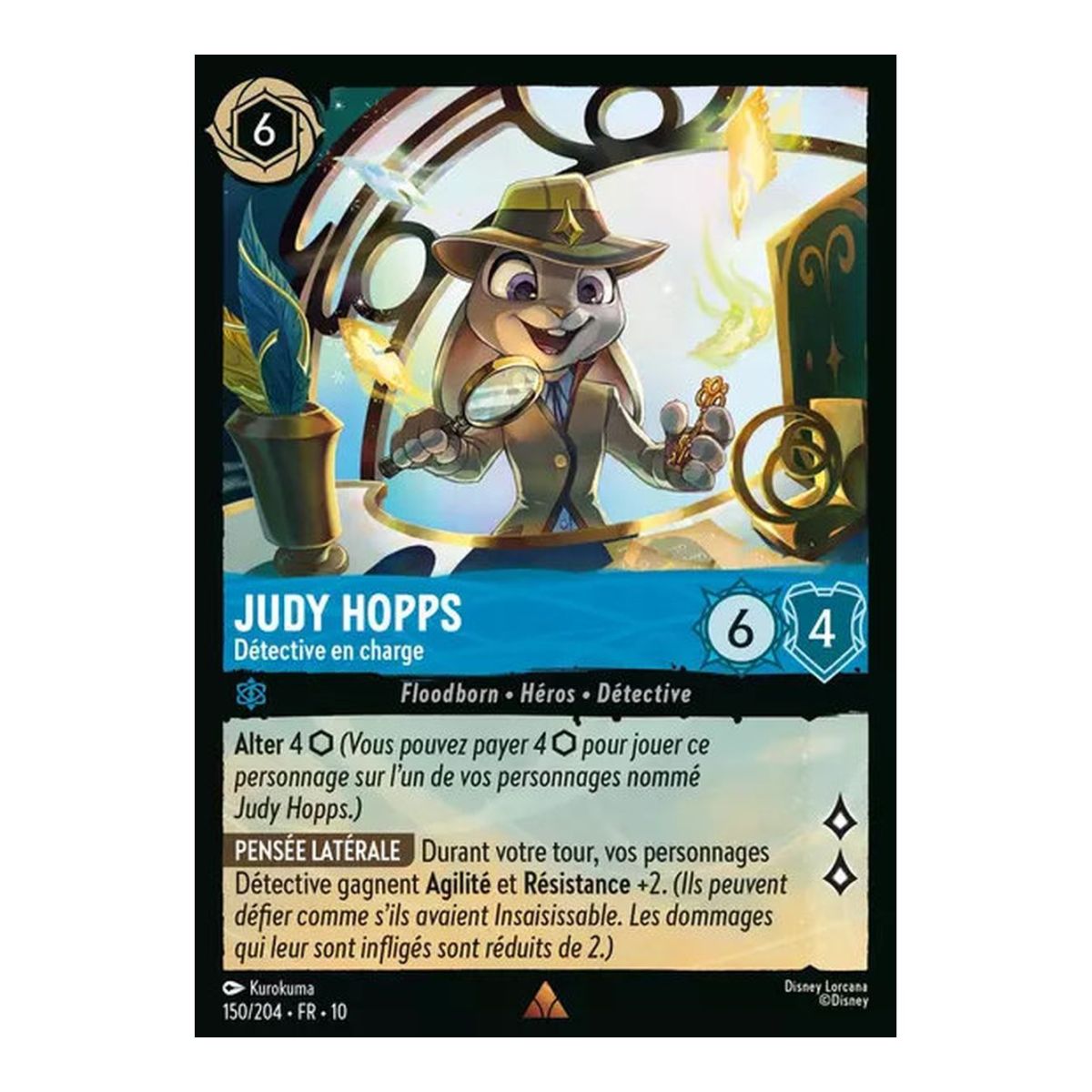 Judy Hopps, Detective in Charge – 150/204 – WHW – Schimmer in der Tiefe – Selten – Französisch
