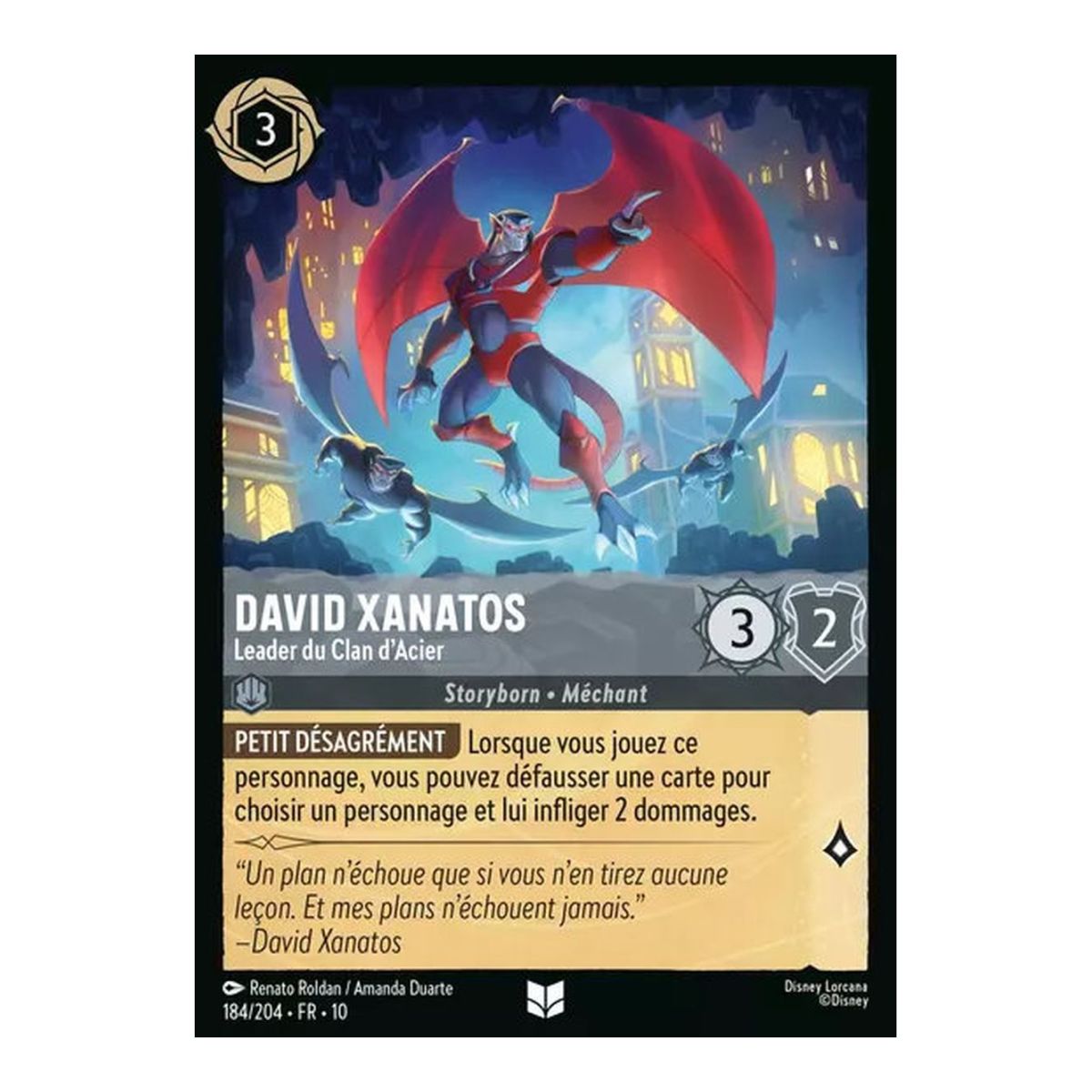 David Xanatos, Anführer des Stahlclans – 184/204 – WHW – Schimmer in der Tiefe – Brillant – Premium – Französisch