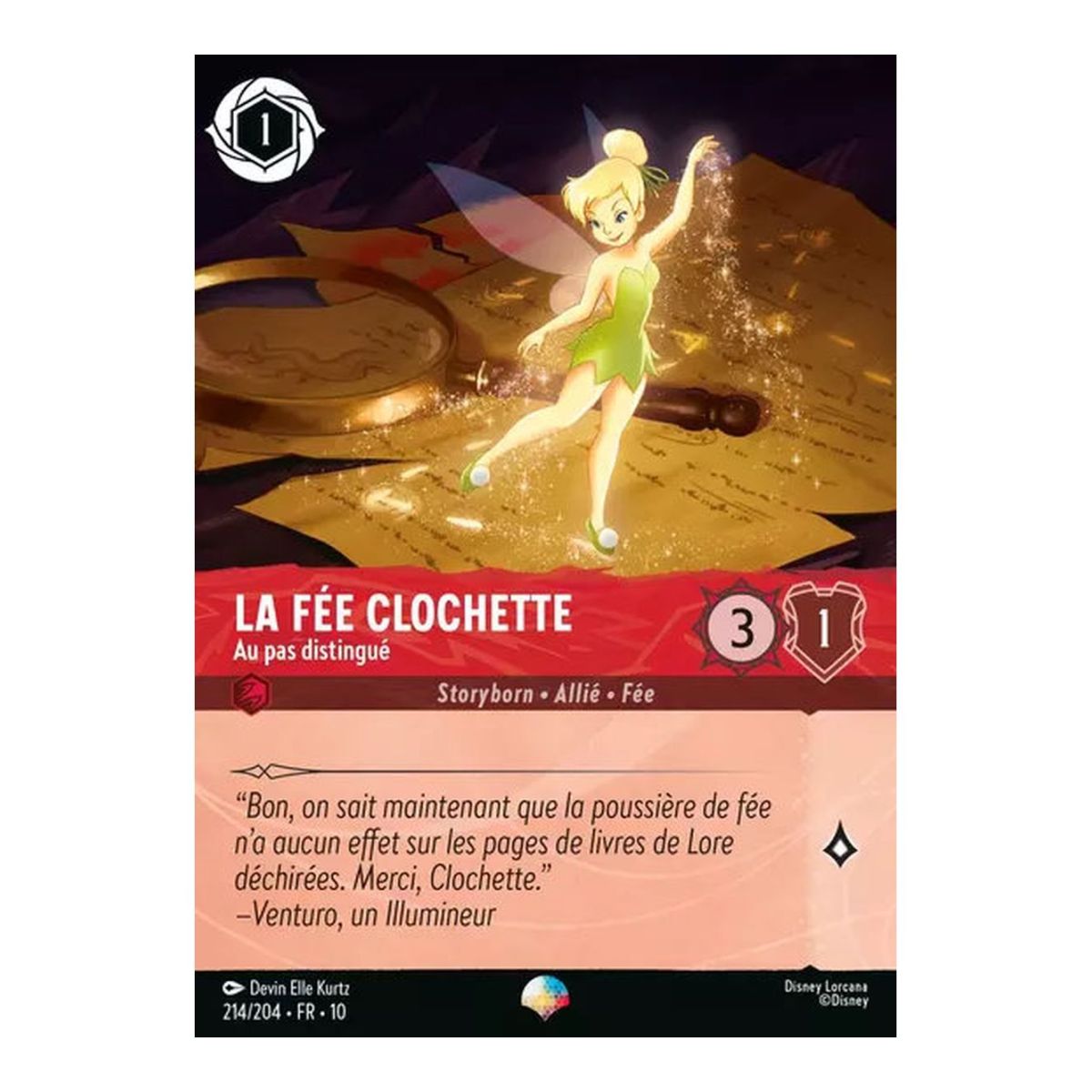 Tinker Bell, mit einem distinguierten Schritt – 214/204 – WHW – Lichter in der Tiefe – Episch – Französisch