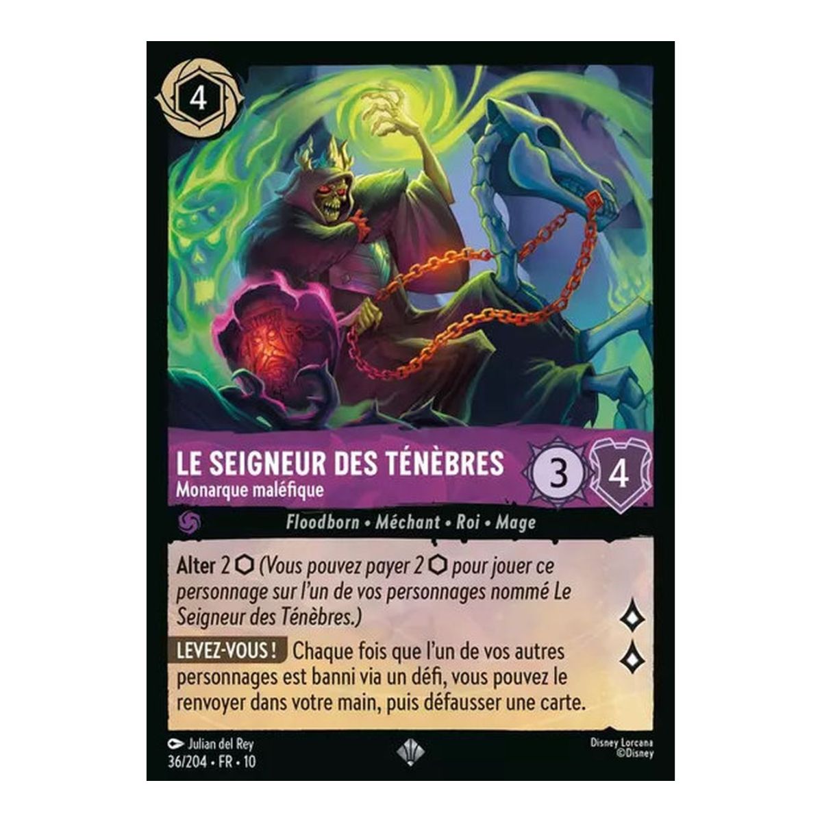 Der Dunkle Lord, Böser Monarch – 36/204 – WHW – Lichter in der Tiefe – Extrem selten – Französisch