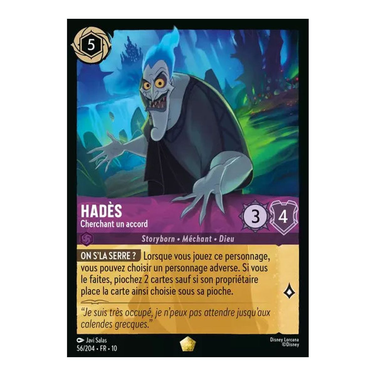 Hades, Seeking an Agreement - 56/204 - WHW - Glimmers in the Depths - Brilliant - Premium - French