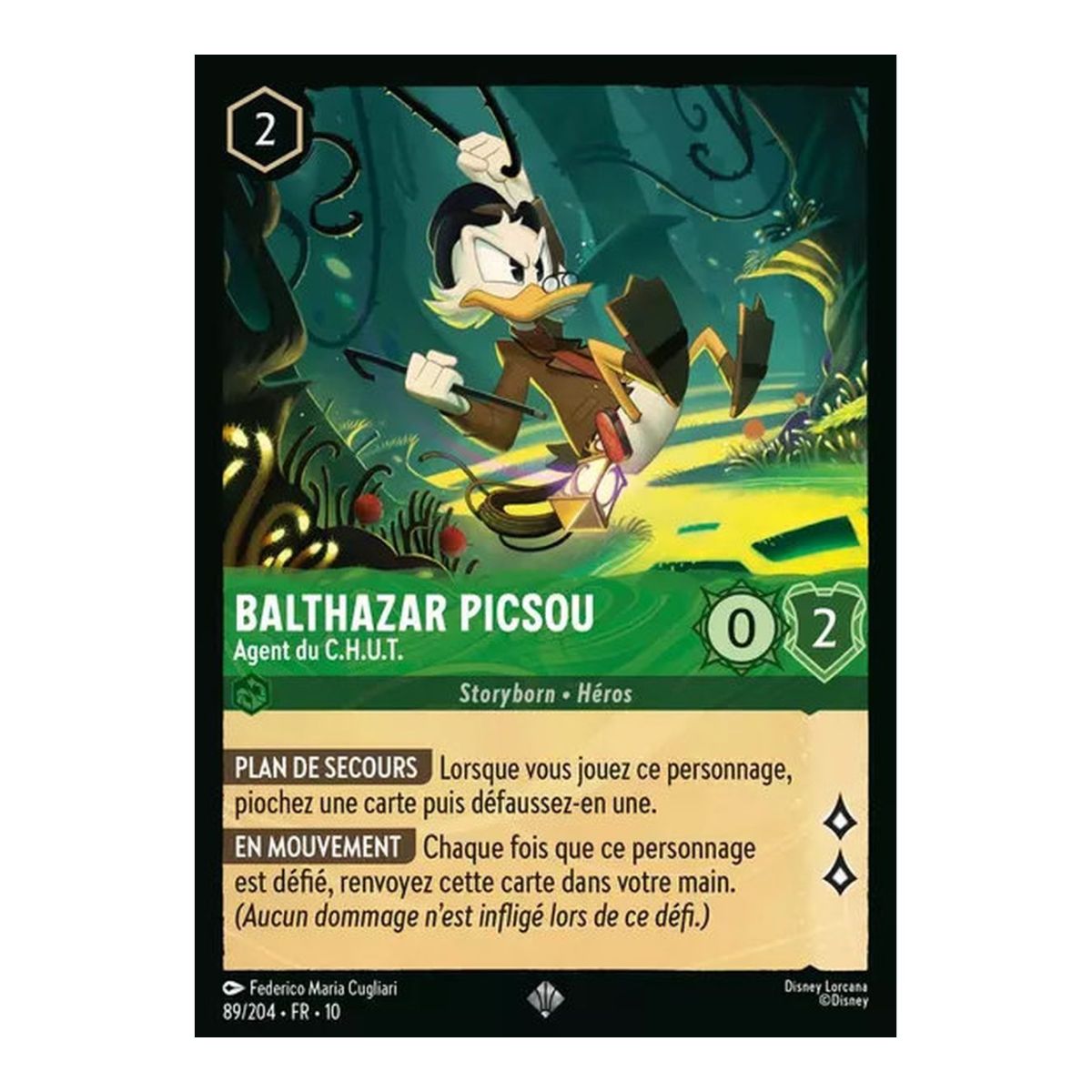 Dagobert Duck, Agent der H.O.W.T. - 89/204 - WHW - Schimmer in der Tiefe - Super Rare - Französisch