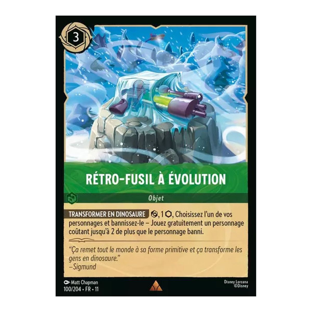 Retro Evolution Gewehr – 100/204 – GEWONNEN – Frostzauber – Brillant – Premium – Französisch