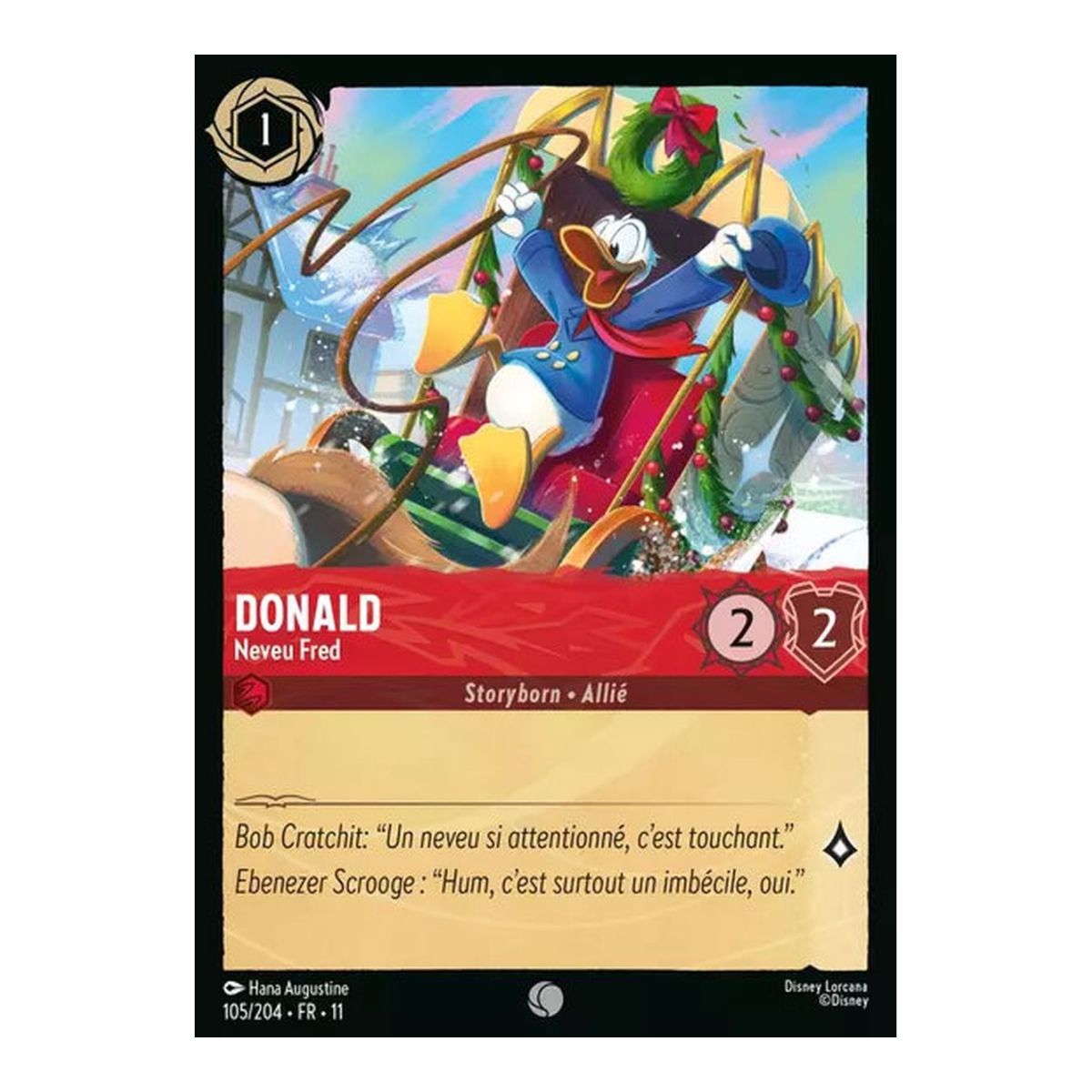 Donald, Neffe Fred – 105/204 – GEWINN – Erfrierungen – Gewöhnlich – Französisch