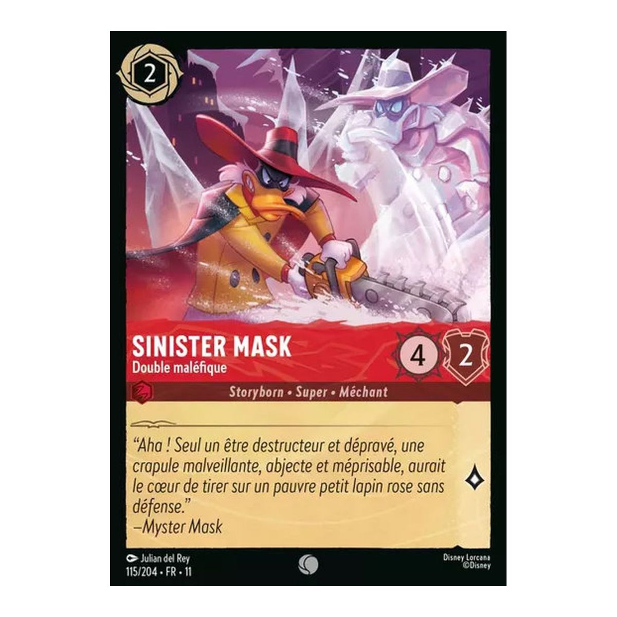 Unheilvolle Maske, Böses Doppel - 115/204 - GEWONNEN - Frostzauber - Brillant - Premium - Französisch