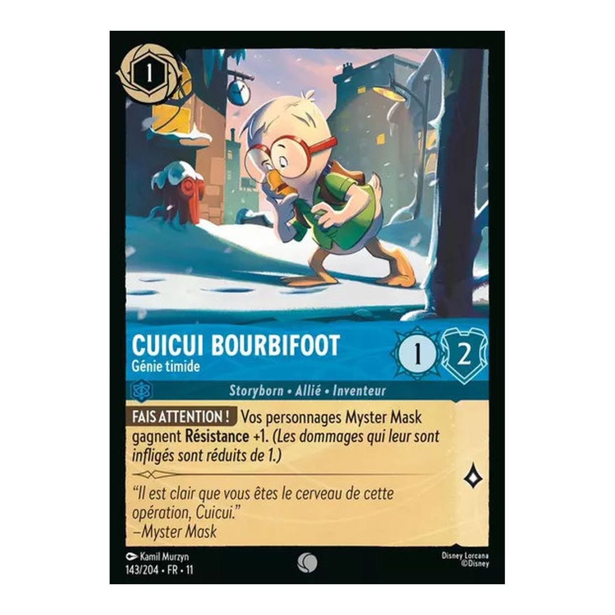 Cuicui Bourbifoot, Shy Genie - 143/204 - GEWONNEN - Frostbiss - Common - Französisch