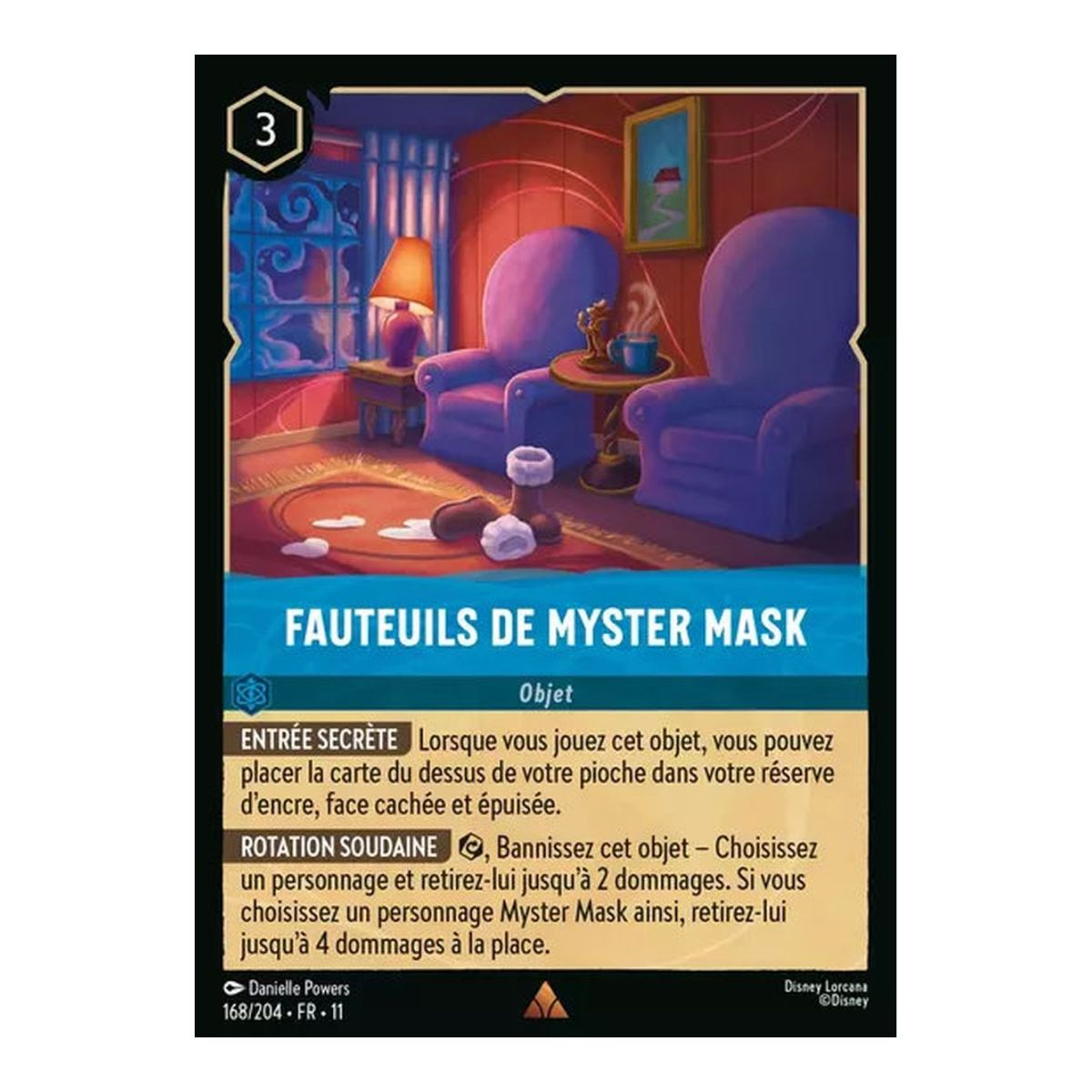 Myster Mask Stühle – 168/204 – GEWINNEN – Frostbite – Brillant – Premium – Französisch