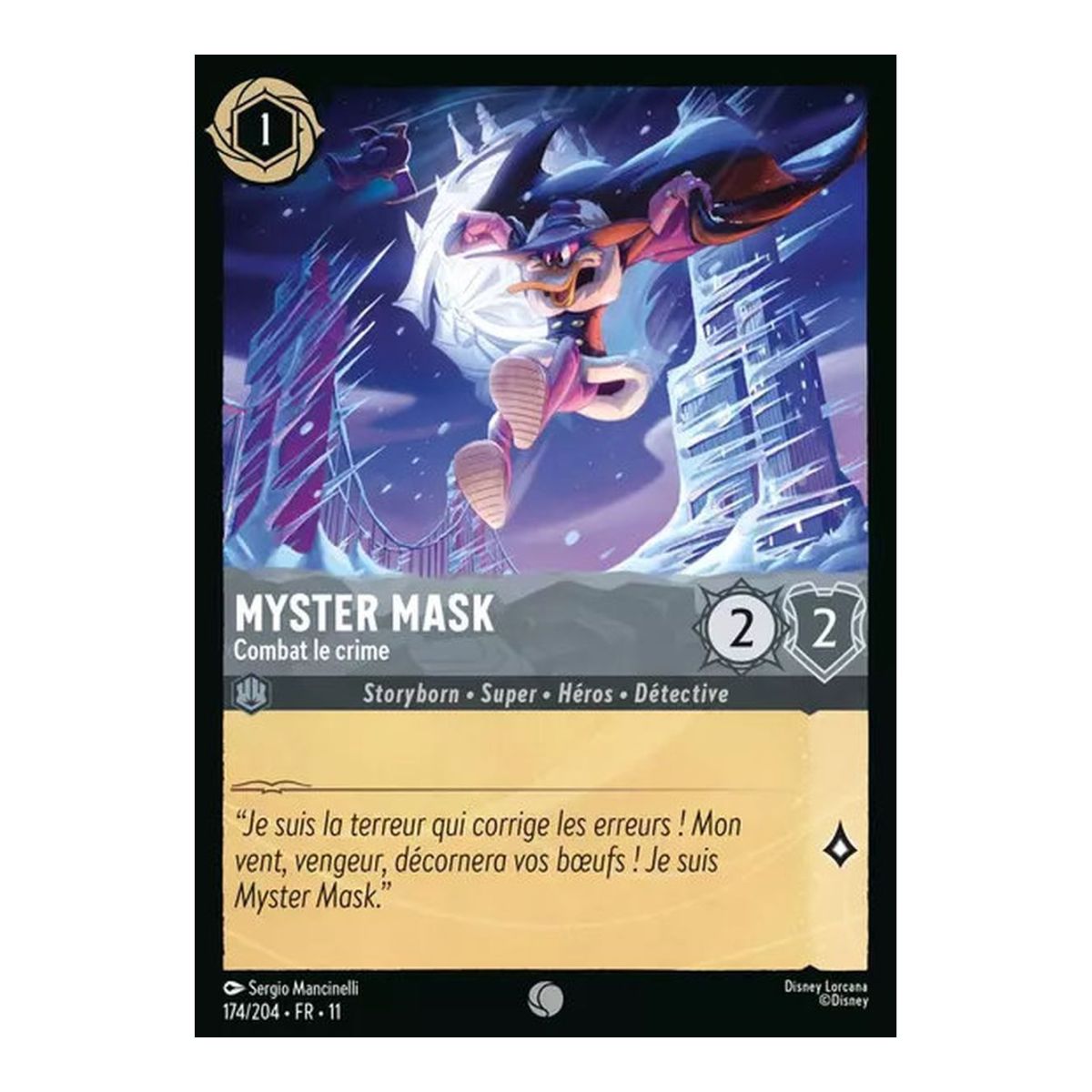 Myster Mask, Fight Crime – 174/204 – GEWINN – Frostbite – Brillant – Premium – Französisch