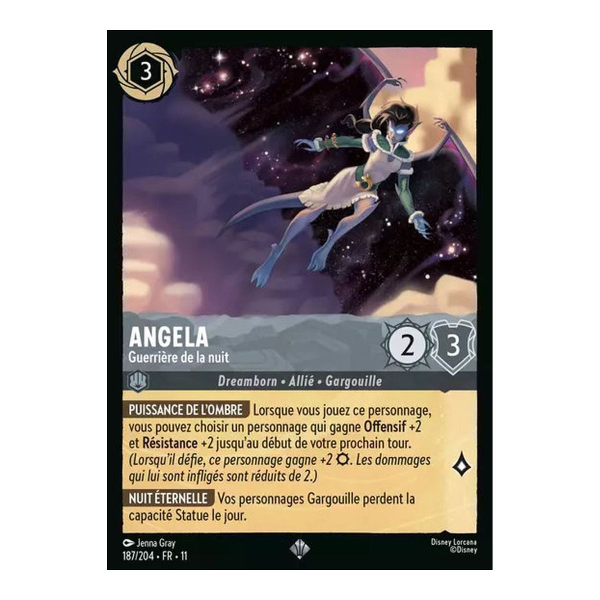 Angela, Night Warrior – 187/204 – Sieg – Frostspell – Brillant – Premium – Französisch