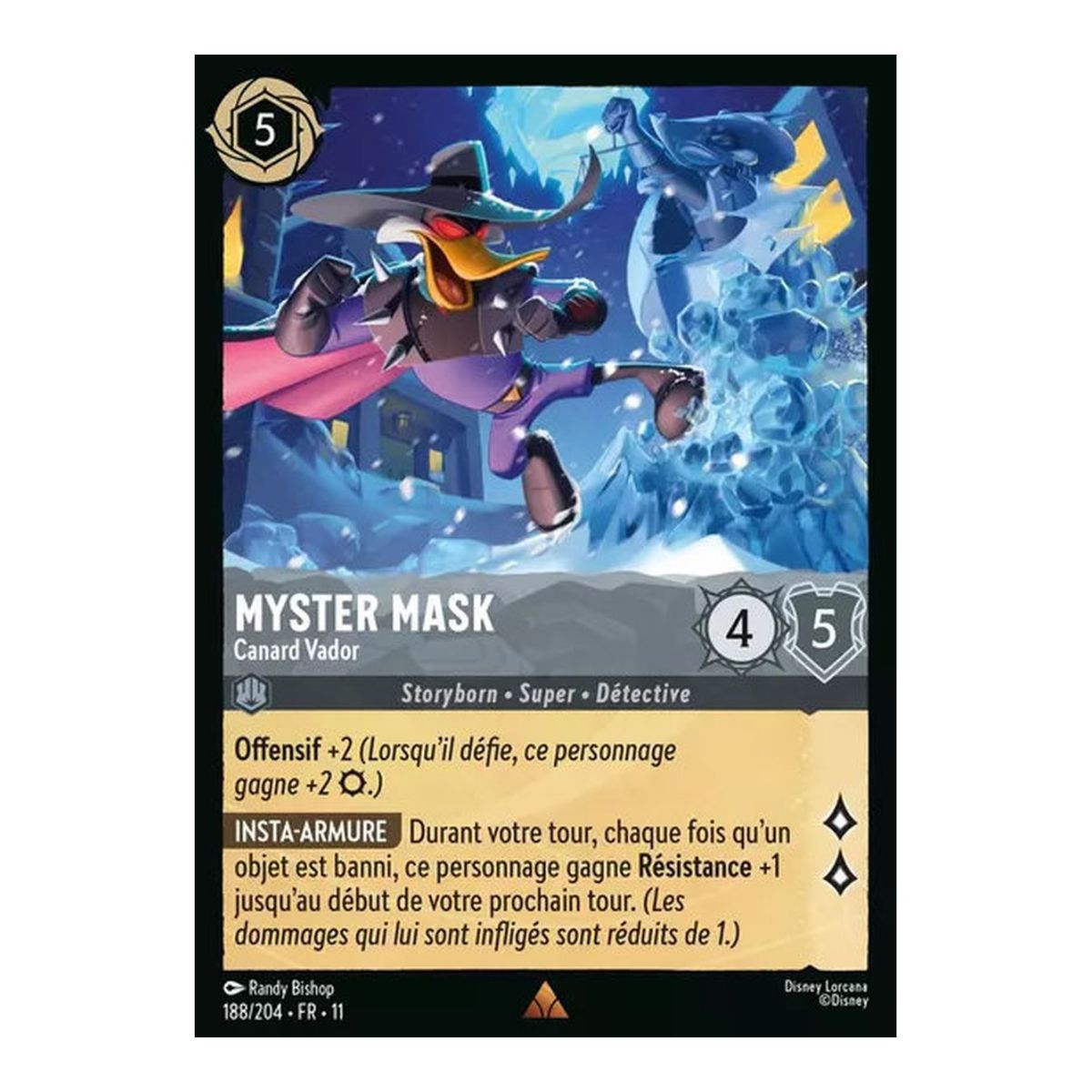 Myster Mask, Vader Duck – 188/204 – GEWONNEN – Frostbite – Glänzend – Premium – Französisch