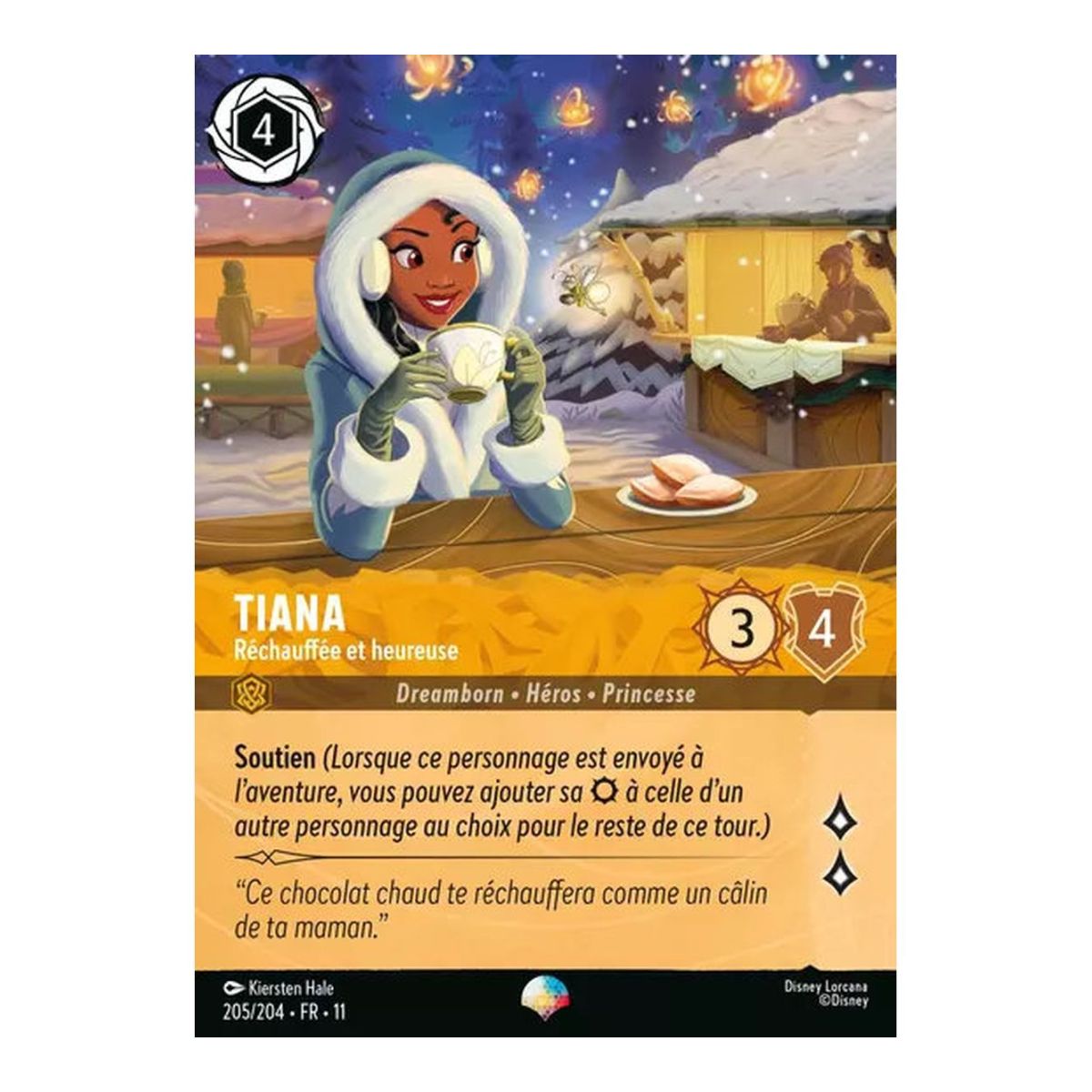 Tiana, aufgewärmt und glücklich – 205/204 – Sieg – Frostbeule – Episch – Französisch