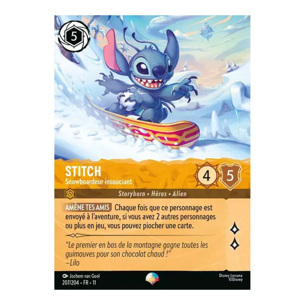 Stitch, der sorglose Snowboarder – 207/204 – GEWINN – Frostbite – Episch – Französisch