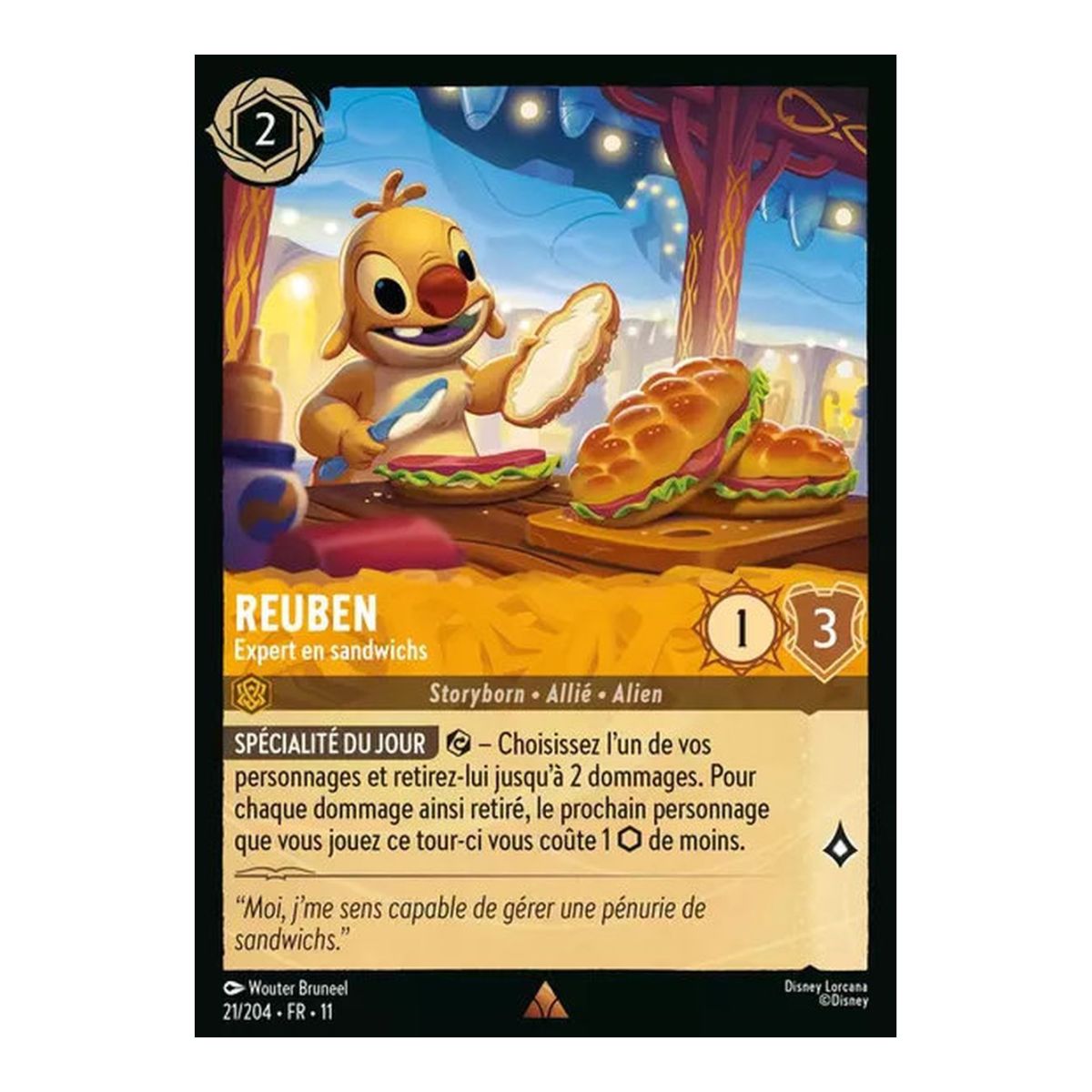 Reuben, Sandwich-Experte – 21/204 – GEWINN – Frostbeule – Selten – Französisch