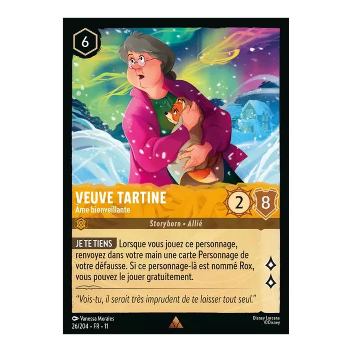 Witwe Tartine, gütige Seele – 26/204 – GEWINN – Frostzauber – Selten – Französisch