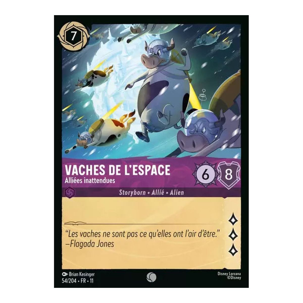 Weltraumkühe, unerwartete Verbündete – 54/204 – GEWINN – Frostbite – Brillant – Premium – Französisch