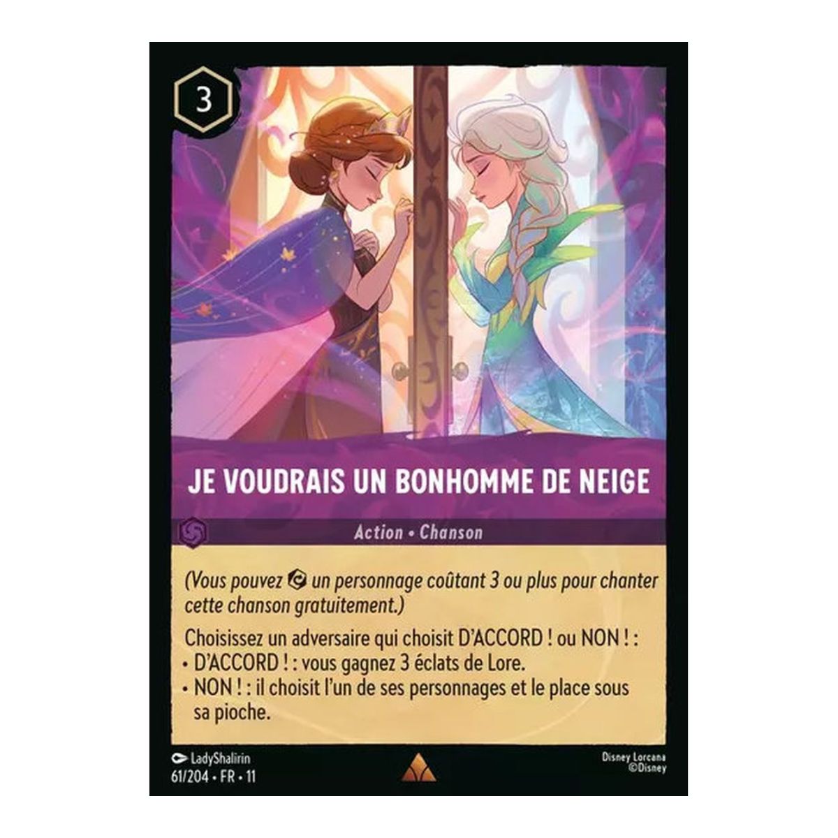 Ich möchte einen Schneemann bauen – 61/204 – GEWINN – Frostbite – Brillant – Premium – Französisch