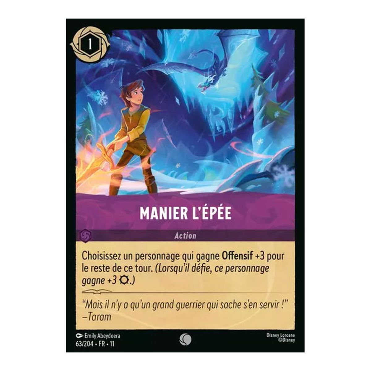 Schwertkunst – 63/204 – GEWINN – Frostzauber – Brillant – Premium – Französisch