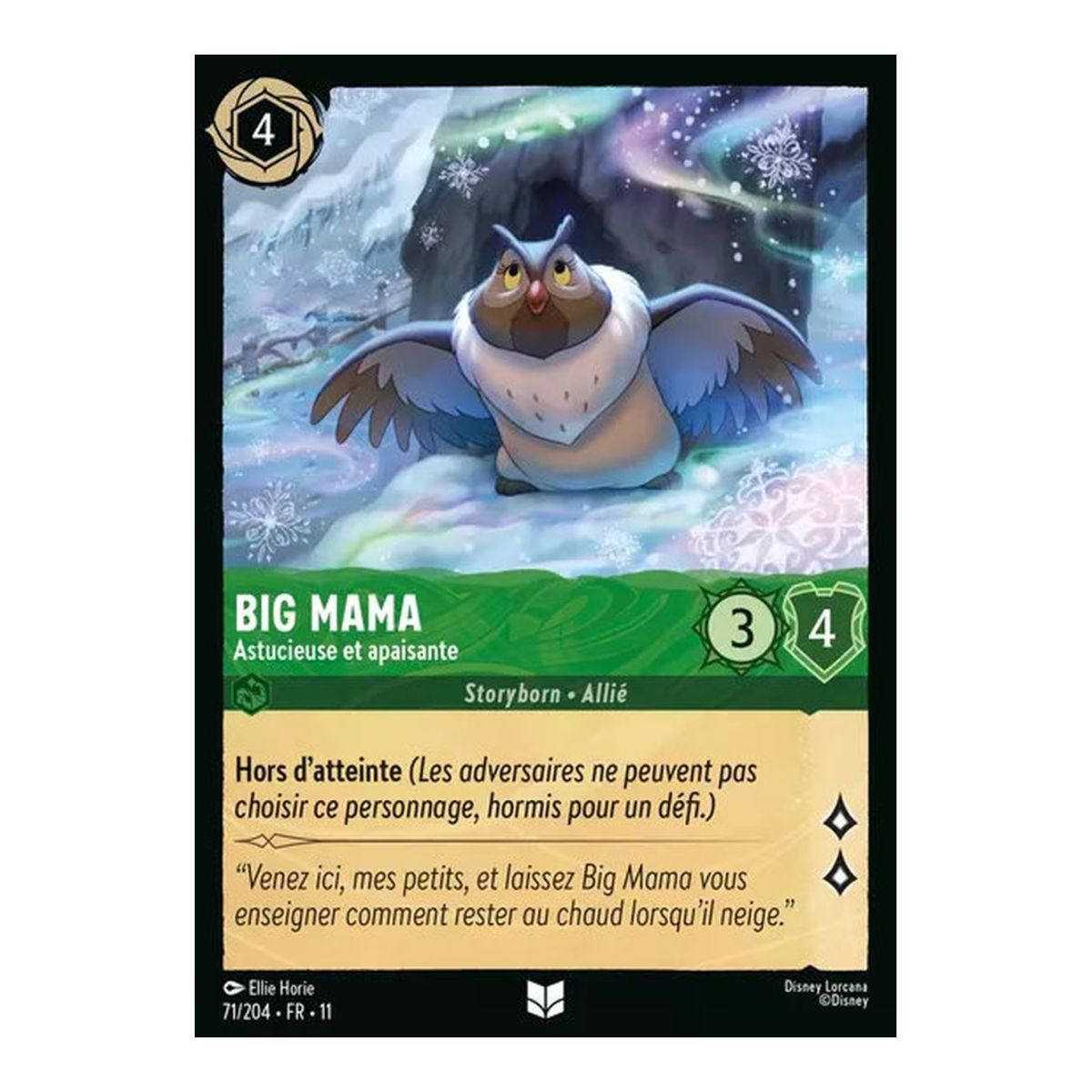 Big Mama, Clever and Soothing – 71/204 – GEWINN – Frost Spell – Ungewöhnlich – Französisch