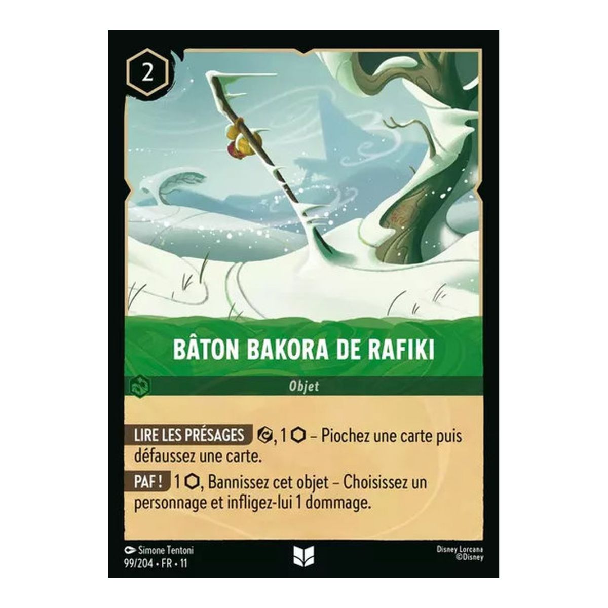 Rafikis Bakora-Stab – 99/204 – SIEG – Frostzauber – Ungewöhnlich – Französisch